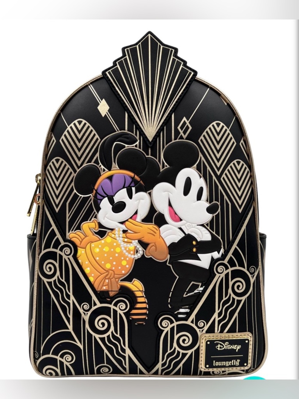 Loungefly Mini Backpack Comic Spot Exclusive Great Gatsby Mickey & Minnie NWT
